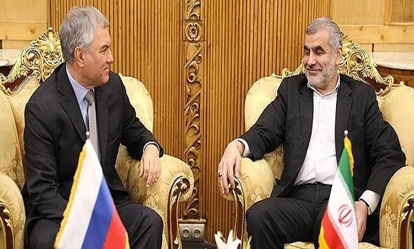 رئیس دومای روسیه وارد تهران شد