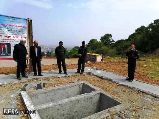 بازدید مدیرکل حفظ آثار دفاع مقدس مازندران از محل ساخت یادمان شهدای گمنام چالوس