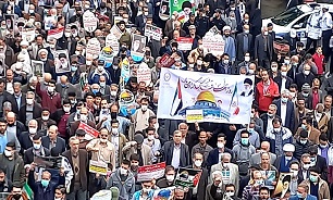 راهپیمایی روز قدس با حضور پرشور مردم همدان برگزار شد