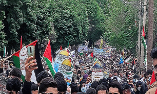راهپیمایی پرشور روز جهانی قدس در کرمانشاه برگزار شد