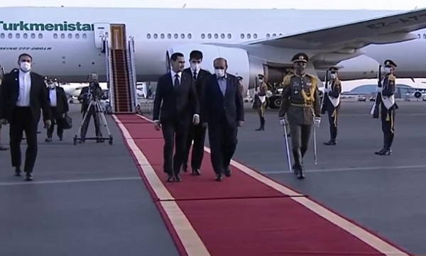 رئیس‌جمهور ترکمنستان وارد ایران شد