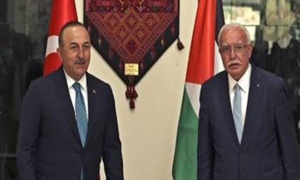 وزرای خارجه ترکیه و تشکیلات خودگردان فلسطین دیدار کردند