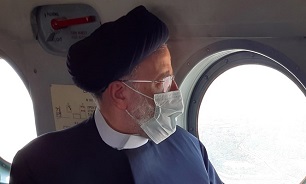 بازدید هوایی رئیس جمهور از مناطق مختلف جنوب کرمان