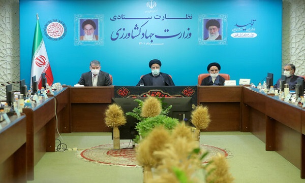 جلسه نظارت ستادی وزارت جهاد کشاورزی با حضور رئیس جمهور برگزار شد