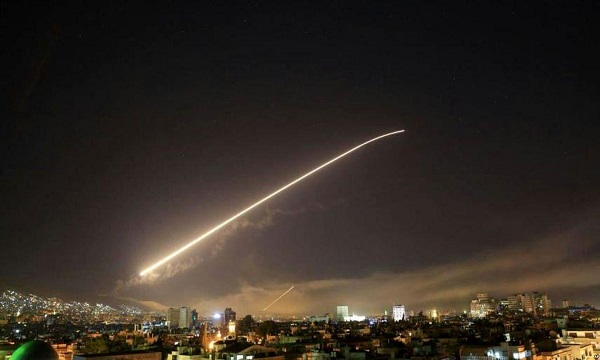 انهدام ۲ موشک رژیم صهیونیستی را در تجاوز اخیر توسط پدافند سوریه