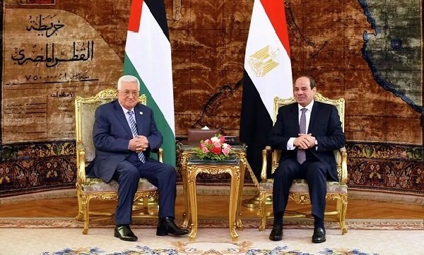 رایزنی السیسی با رئیس تشکیلات خودگردان فلسطین در قاهره