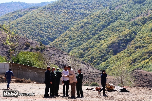 بازدید مدیرکل حفظ آثار دفاع مقدس مازندران از محل یادواره شهدای چهاردانگه ساری + تصاویر