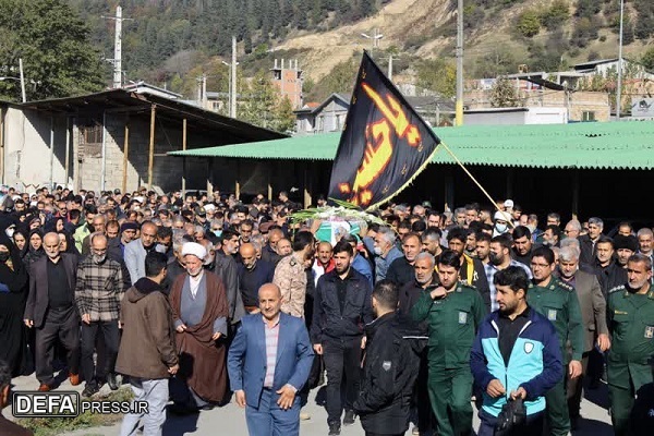 پیکر مطهر شهید «وجیه الله آذرنگ» در سوادکوه تشییع شد + تصاویر