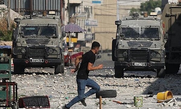 درگیری مسلحانه شدید مبارزان مقاومت فلسطین در نابلس