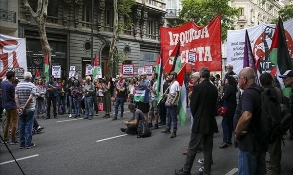 برگزاری راهپیمایی حمایت از ملت فلسطین در پایتخت آرژانتین