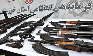 کشف و ضبط ۹۳ قبضه سلاح غیر مجاز در خوزستان