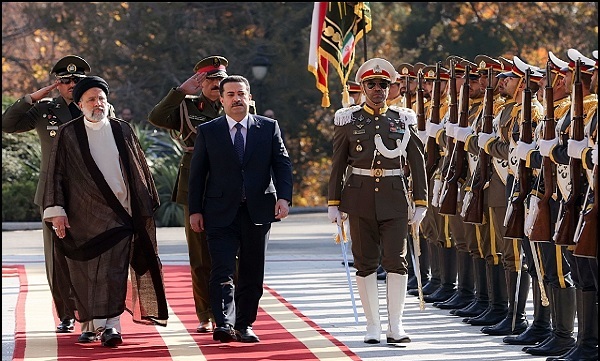 استقبال رسمی حجت‌الاسلام رئیسی از نخست وزیر عراق