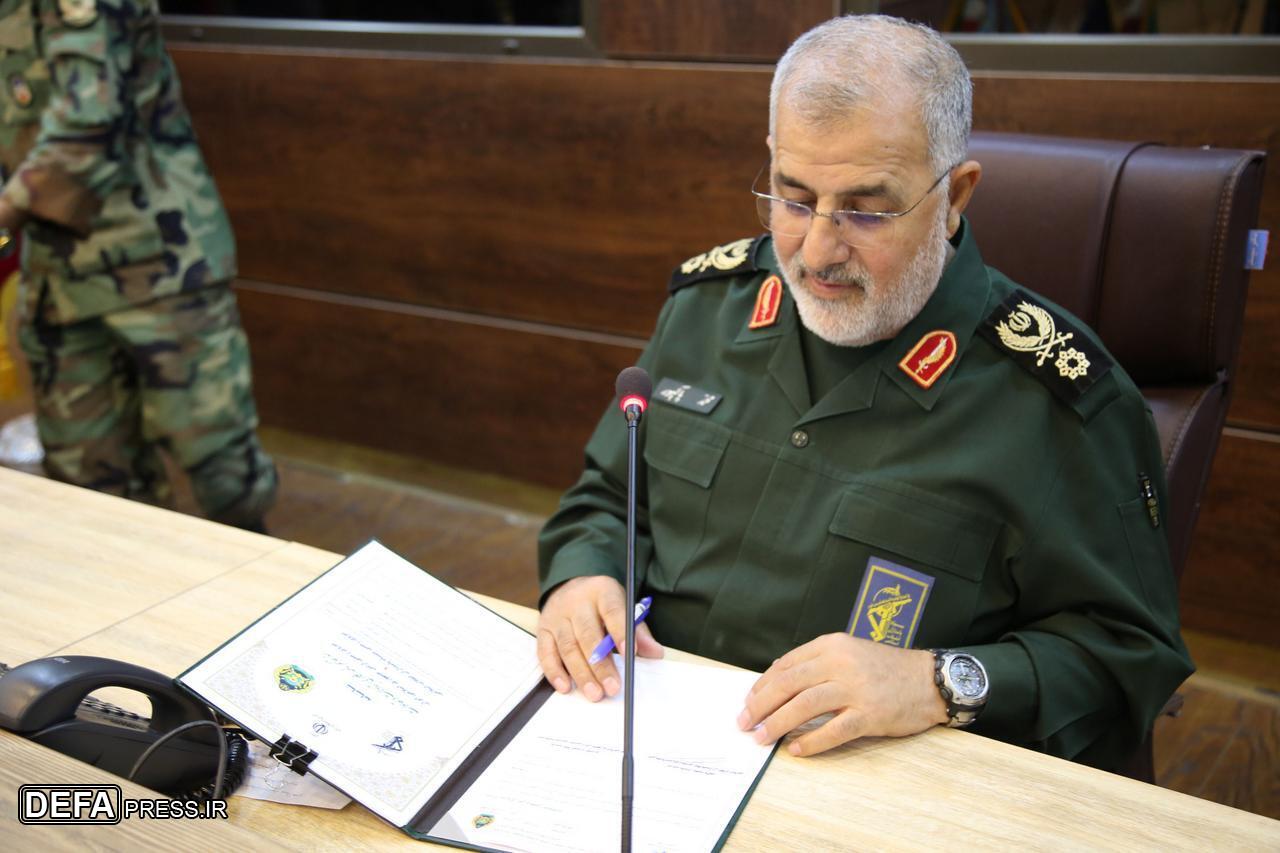 امضای تفاهم نامه گسترش همکاری و هم‌افزایی نیروی زمینی سپاه و ارتش
