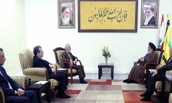 رئیس شورای راهبردی روابط خارجی ایران و سید حسن نصرالله دیدار کردند