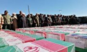 تصاویر/ مراسم تشییع و تدفین پیکر شهدای حادثه تروریستی در کرمان