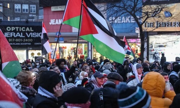 شهروندان هلندی در حمایت از فلسطین تظاهرات کردند