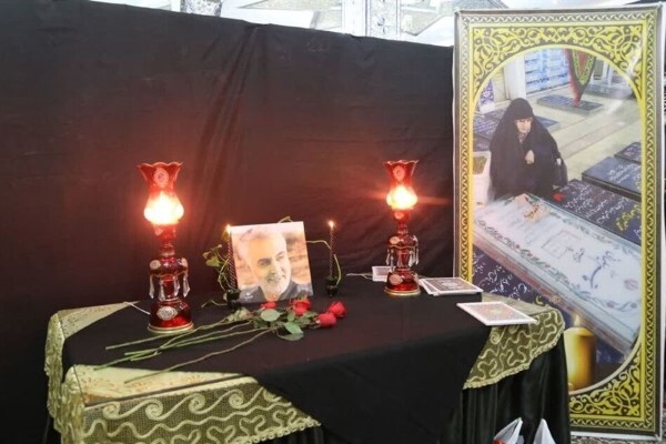 برگزاری مراسم وداع با دومین شهیده حادثه تروریستی کرمان در مشهدالرضا + تصاویر