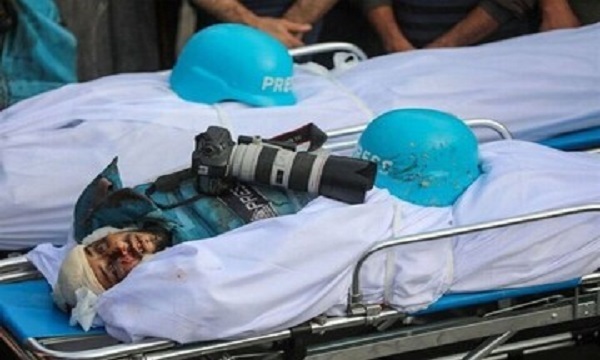 افزایش تعداد شهدای روزنامه نگار غزه به ۱۰۶ نفر