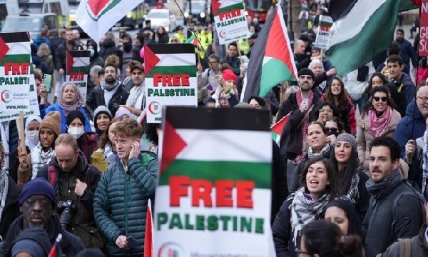 تظاهرات همبستگی با غزه در انگلیس، ترکیه و فرانسه