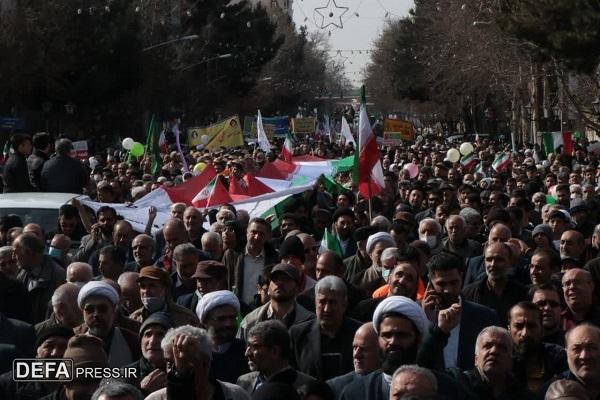 شکوه و همبستگی مردم شاهرود در راهپیمایی ۲۲ بهمن + تصاویر