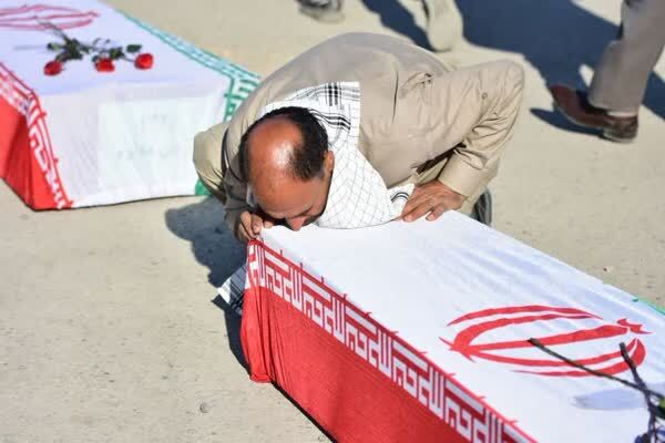 بازگشت پیکر پاک ۳۴ شهید دفاع مقدس به وطن