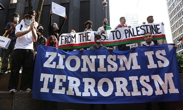اعتراضات حامیان فلسطین همزمان با سخنرانی سالانه بایدن در کنگره