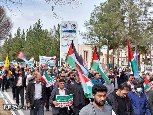 راهپیمایی ضد اسرائیلی در کرمان