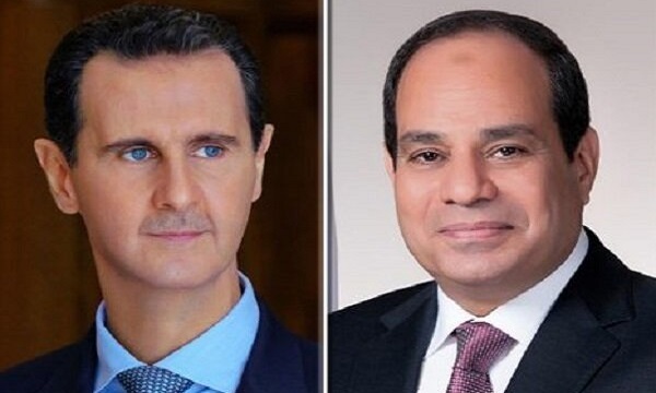 گفت‌وگوی تلفنی روسای جمهور مصر و سوریه