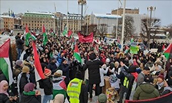 فیلم/ تظاهرات همبستگی با غزه در سوئد