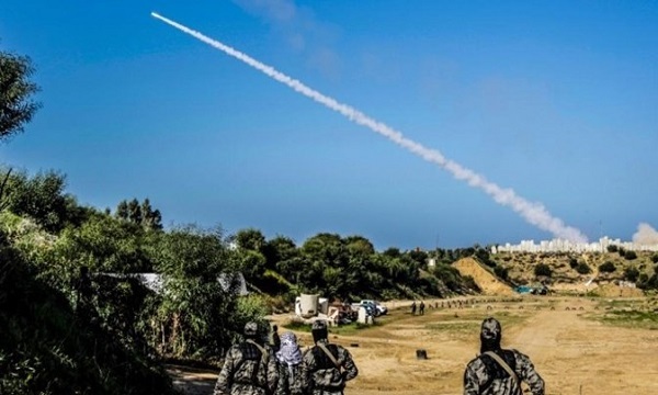 مقاومت غزه یک موشک زمین به هوا آزمایش کرد