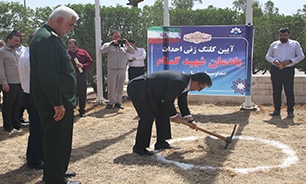 برگزاری آئین کلنگ زنی ساخت یادمان شهید گمنام در صداوسیمای مرکز خوزستان