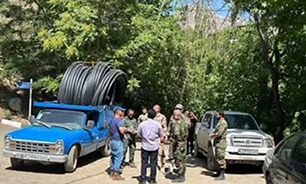 عملیات آبرسانی روستای کوشک بالا در جاده چالوس آغاز شد