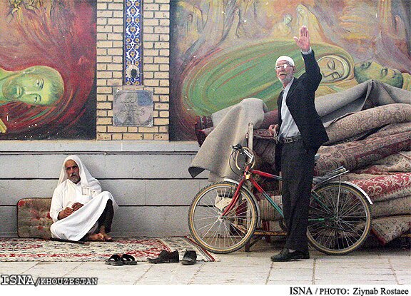 هنرنمایی روی مین! / قصه دیوارنگاره‌های مسجد خرمشهر