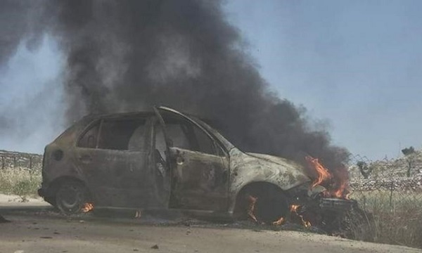 شهرک‌نشینان صهیونیست خودرو‌های فلسطینیان را آتش زدند