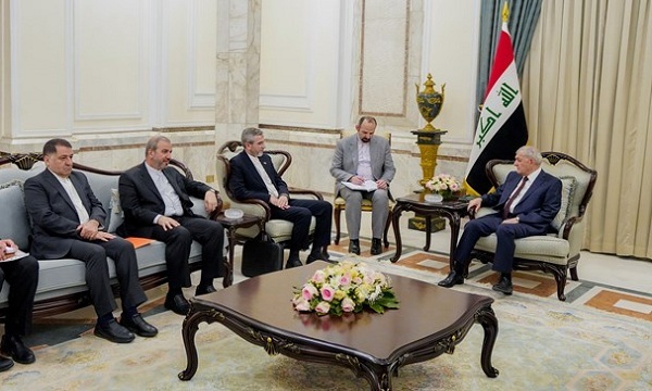 دیدار علی باقری با رئیس جمهور عراق