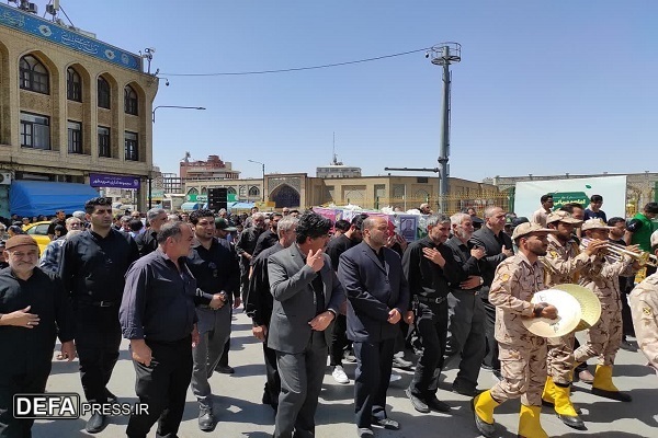 تشییع جانباز شهید «محمد مدیری» در مشهدالرضا+ تصاویر