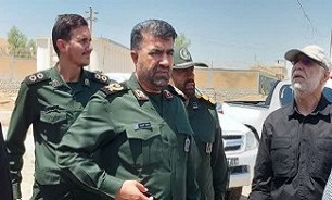 بازدید فرمانده سپاه استان کرمانشاه از زیر ساخت های مرز خسروی
