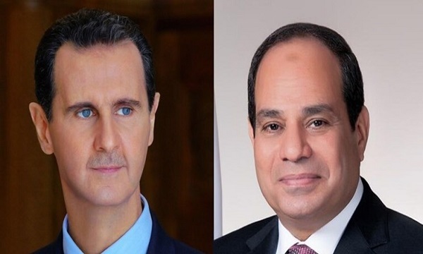 گفت‌وگوی تلفنی روسای جمهور مصر و سوریه