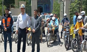 همایش موتورسواری ایمن بسیج نظرآباد برگزار شد