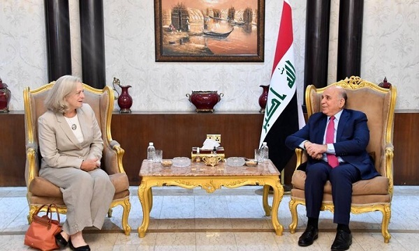 «الینا رومانوسکی» به دیدار وزیر خارجه عراق رفت
