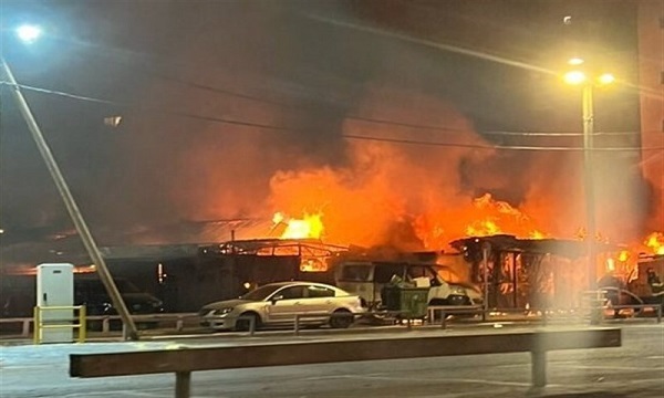 انفجار و آتش سوزی مهیب در شمال تل‌آویو