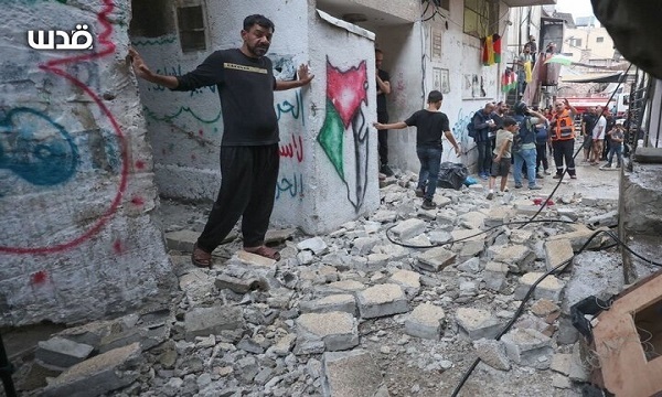 تخریب منزل دو خانواده فلسطینی در اردوگاه بلاطه