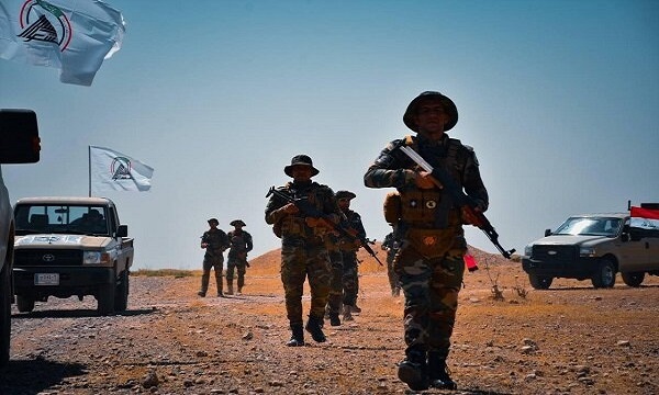 استقرار گسترده حشدشعبی نزدیک مرز سوریه همزمان با تحرکات آمریکا