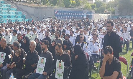 مراسم تشییع پیکر ۴ شهید مدافع امنیت فراجا برگزار شد