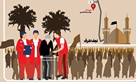 عکس/ نشانی مراکز درمانی در مسیر پیاده‌روی اربعین
