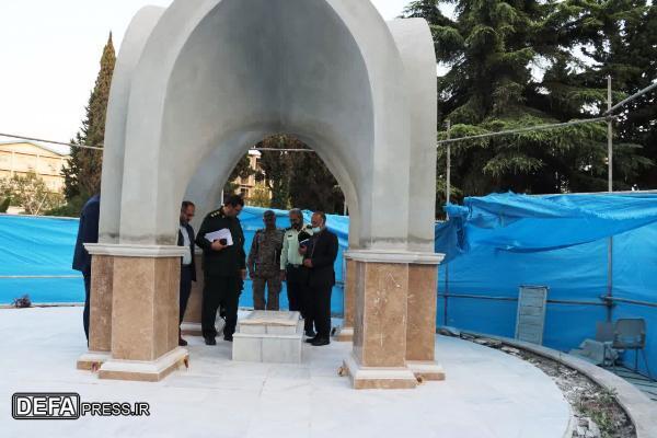 ادای احترام مدیرکل حفظ آثار دفاع مقدس مازندران به یادمان شهید گمنام استانداری