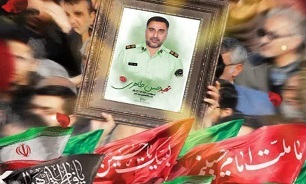 تشییع شهید «حسن طاهری» مدافع امنیت در گناباد