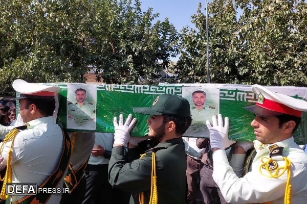 تشییع شهید مدافع امنیت در گناباد+ تصاویر