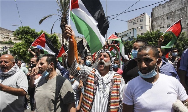 تظاهرات فلسطینی‌ها در جنین در پی شهادت یک جوان فلسطینی