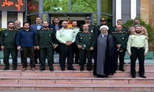 فرمانده و مسئول دفتر نمایندگی، ولی فقیه سپاه البرز با فرمانده انتظامی این استان دیدار کردند